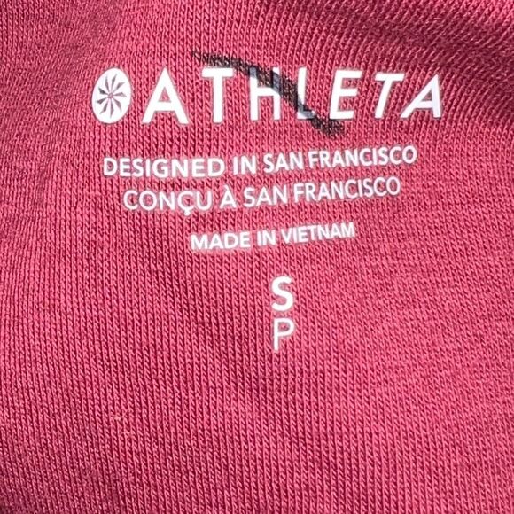 Athleta Sundown Tank Sweatshirt Berry Hoodie Activewear Small NWOT - Picture 10 of 12